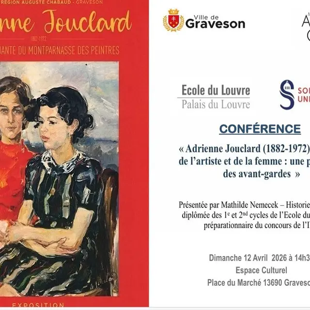 Conférence Adrienne Jouclard, au-delà de l'artiste ..._Graveson