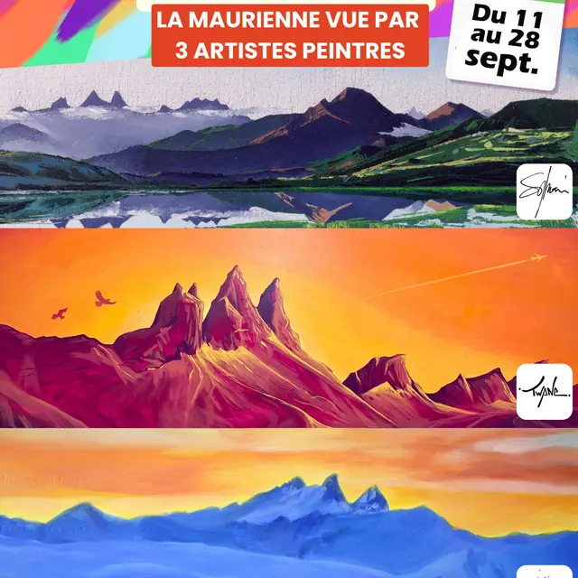 Vernissage de l'exposition Viens-y voir ! - La Maurienne vue par 3 artistes peintres_Saint-Jean-de-Maurienne