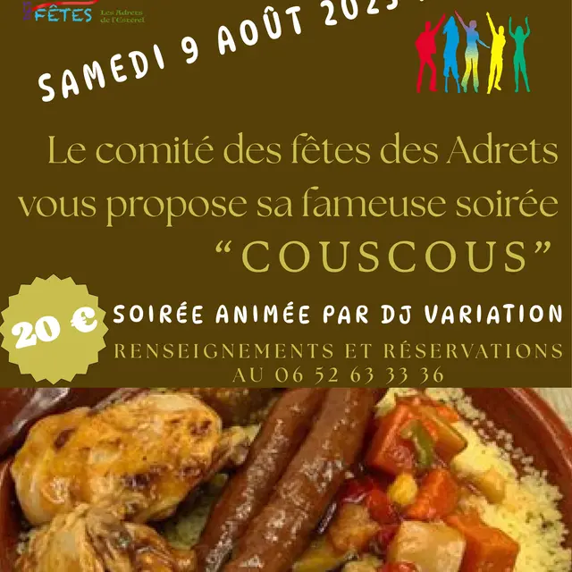 Soirée couscous_Les Adrets-de-l'Estérel