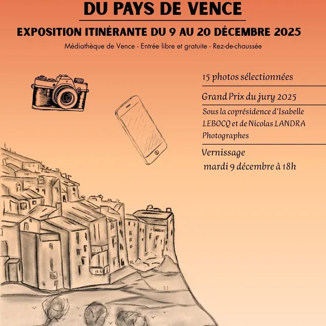 EXPOSITION ITINERAIRE “LES PLUS BEAUX PATRIMOINES DU PAYS DE VENCE”_Vence