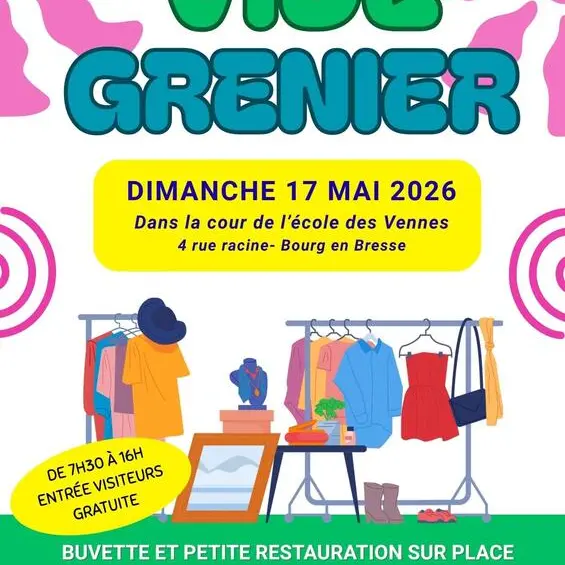 Affiche Vide-greniers des Vennes