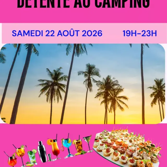 Soirée cocktails et détente au camping_Sarrians