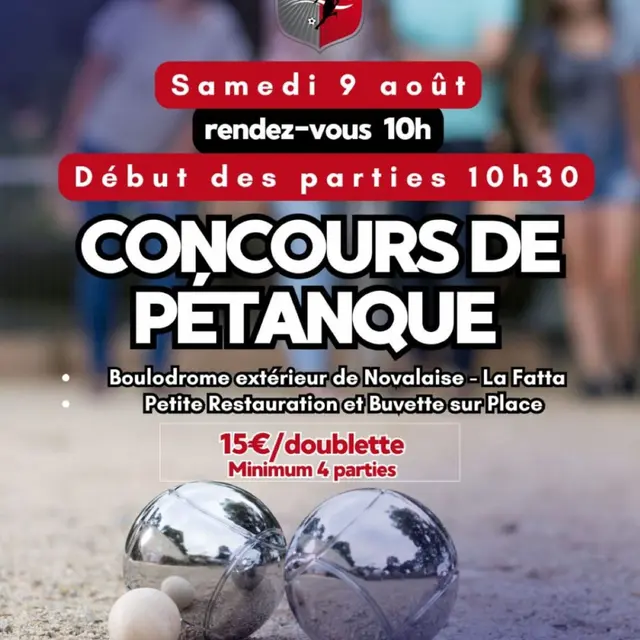 Affiche concours pétanque