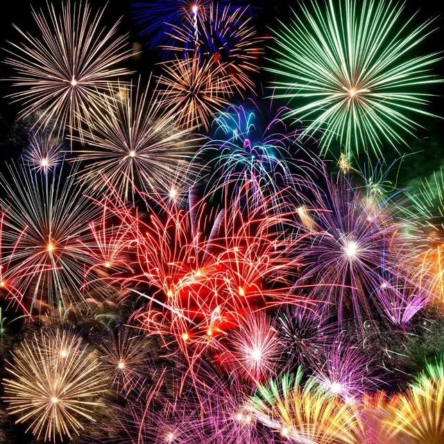 Feu d'artifice de Noël_Orange