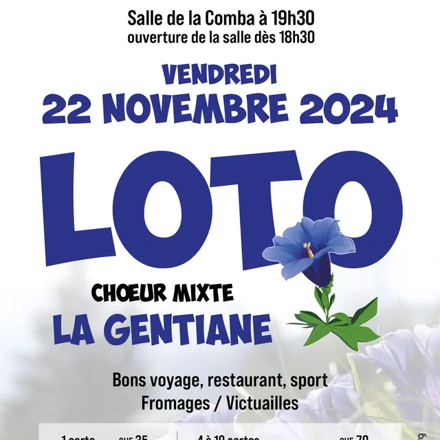 Loto Choeur Mixte La Gentiane_Val de Bagnes