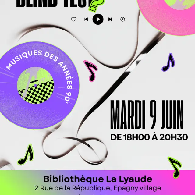Soirée blind test musiques des années 90_Epagny Metz-Tessy