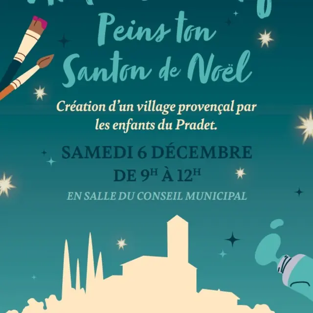 Atelier créatif - Peins ton santon de Noël_Le Pradet