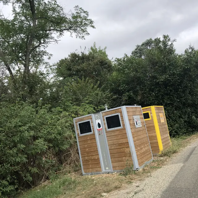 borne de tri  laginière_Lafrançaise