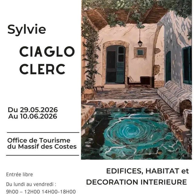 Edifices, habitat et décoration intérieure - Exposition de peintures de Sylvie Ciaglo Clerc_Pélissanne
