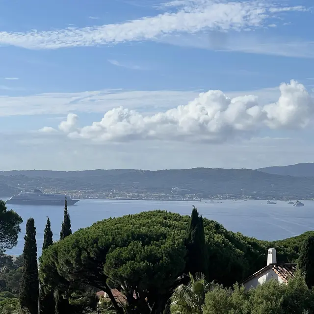Vue mer sur le Golfe de St Tropez