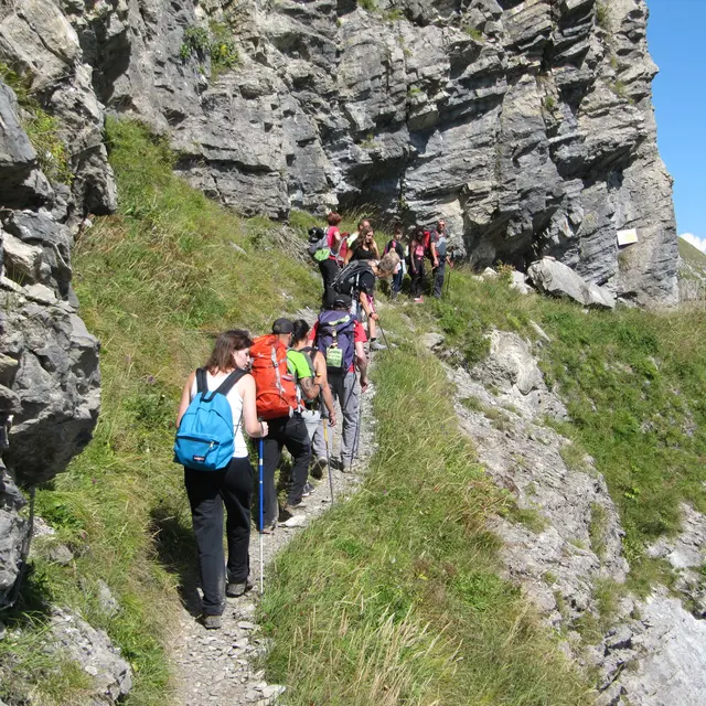 sentier pédestre : l'arête des Saix