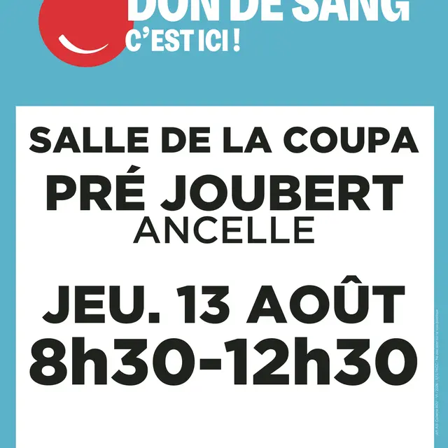 Don de sang à Ancelle
