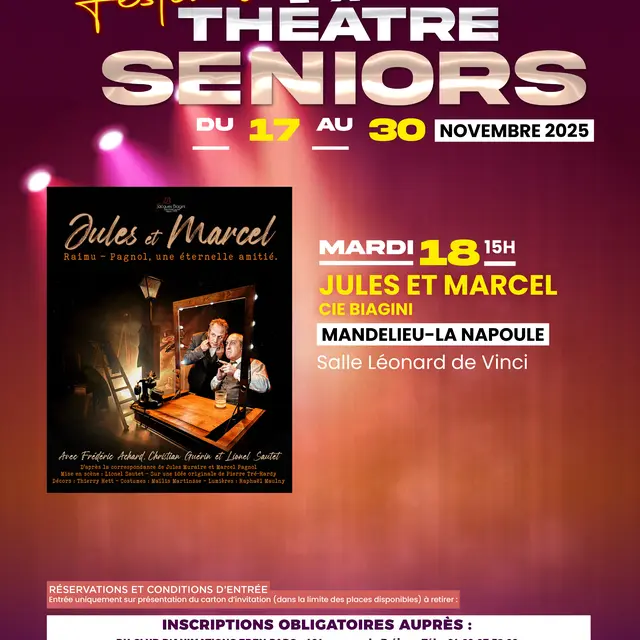 Festival Théâtre Seniors - Spectacle Jules et Marcel - 2025_Mandelieu-La Napoule