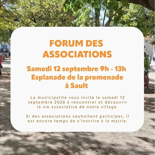 Forum des associations à Sault_Sault