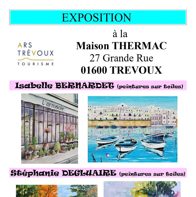 EXPOSITION : Peintures sur toiles_Trévoux