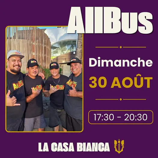 Allbus en concert à la Casa Bianca Tahiti_Punaauia