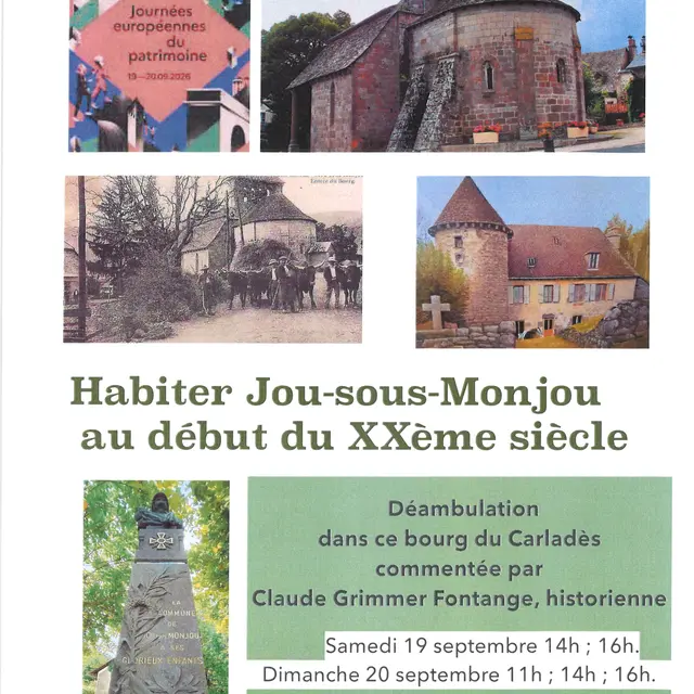 J.E.P -  Habiter Jou-sous-Monjou au début du XXème siècle_Jou-sous-Monjou