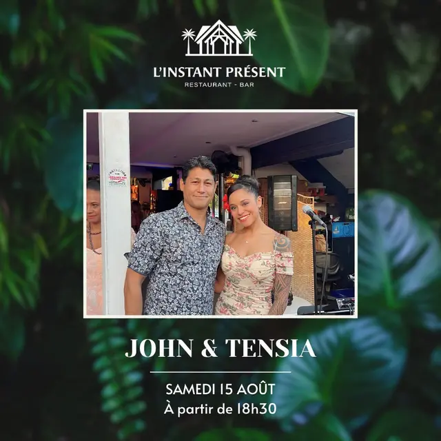 John & Tensia en concert à L'Instant Présent_Punaauia