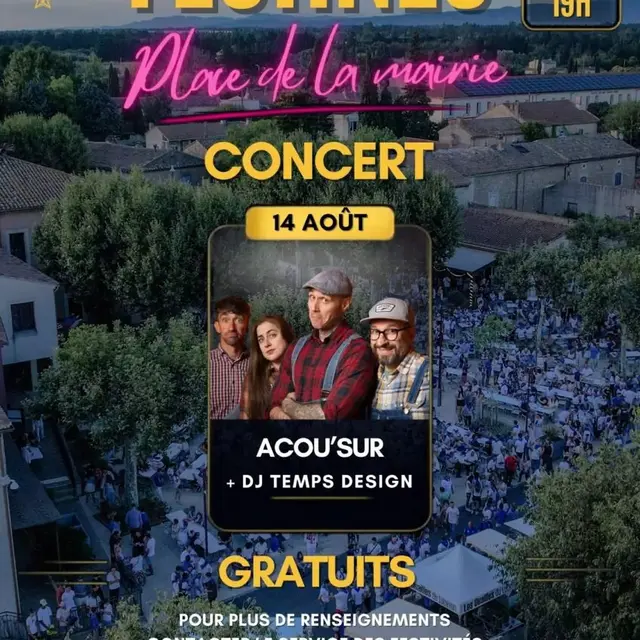Acou'Sur + soirée DJ Temps Design - Festines_Cheval-Blanc