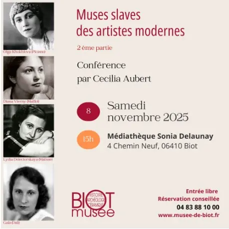 Conférence Muses slaves des artistes modernes _Biot