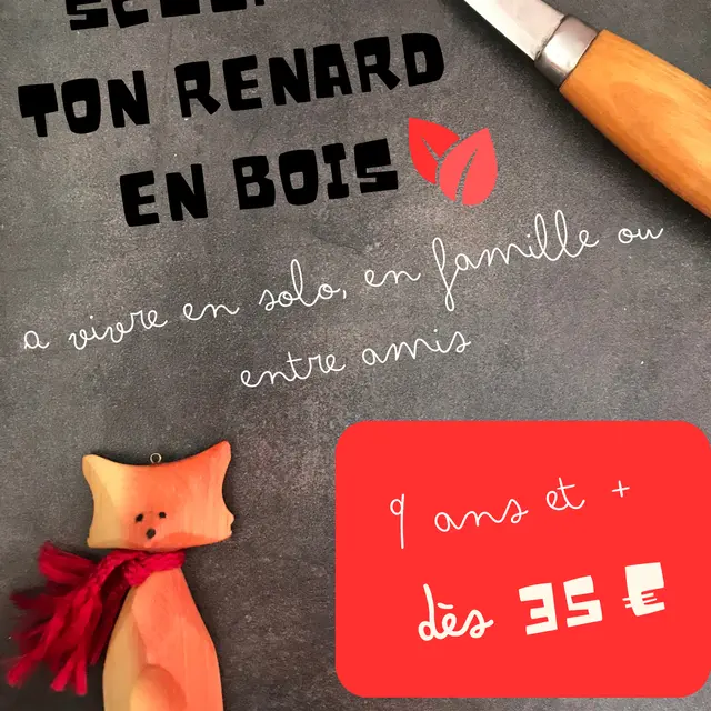 Stage Sculpte ton renard en bois _Villard-de-Lans