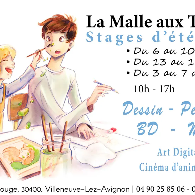 Stage d'été aux Ateliers de la Malle aux Trésors_Villeneuve-lez-Avignon