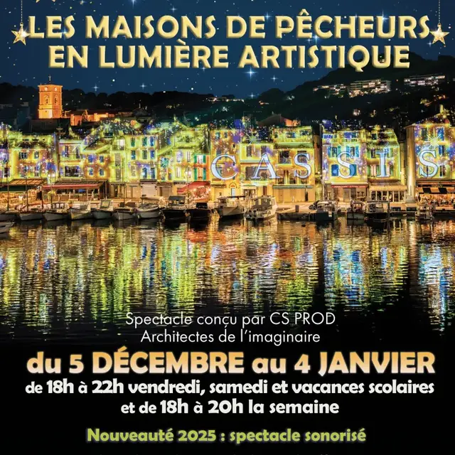 Illumination des façades du port « Maison de pêcheurs en lumière artistique »_Cassis
