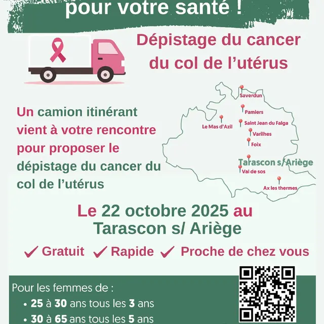 Dépistage du cancer du col de l’utérus_Tarascon-sur-Ariège