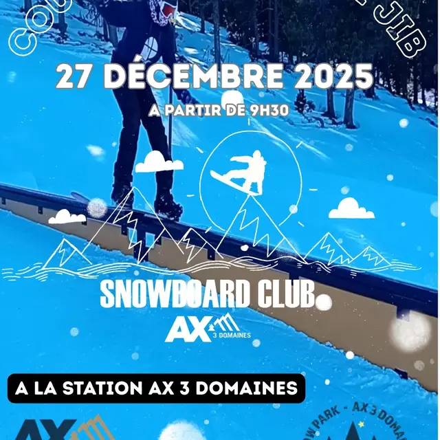 Coupe Régionale de Jib en Snowboard_Ax-les-Thermes