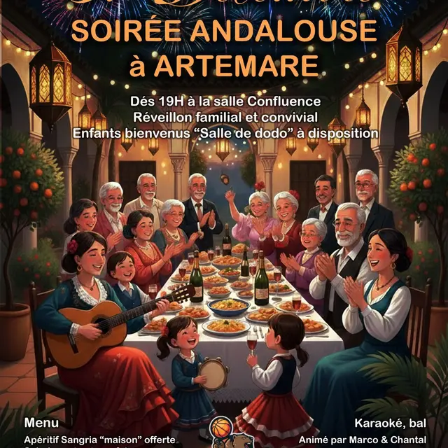 Soirée andalouse pour la Saint Sylvestre_Artemare