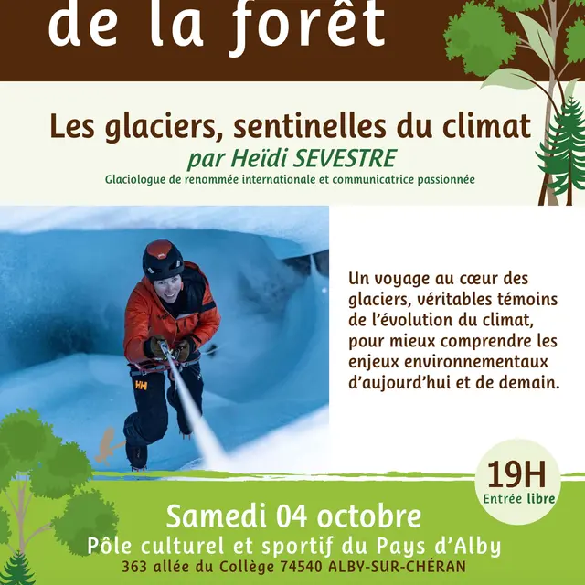 Conférence : « Les glaciers, sentinelles du climat »_Alby-sur-Chéran
