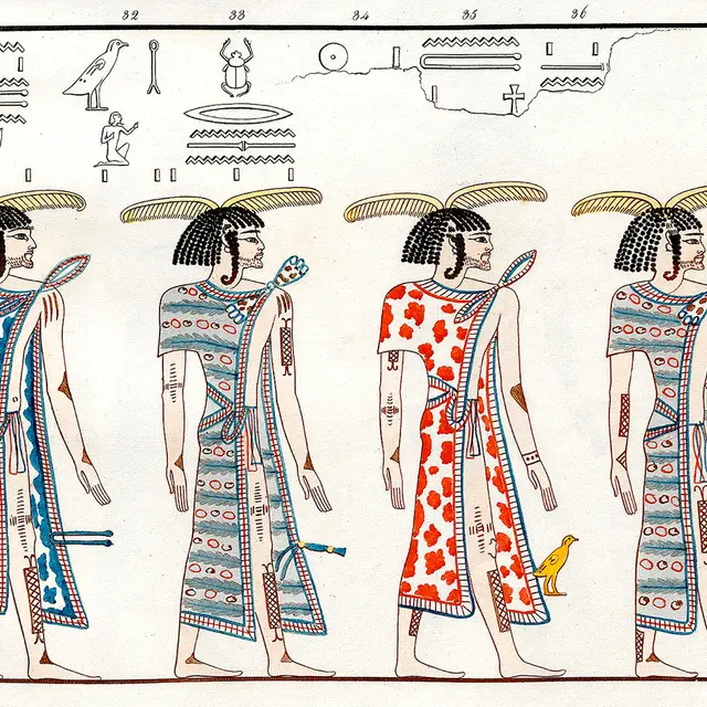 Libyens dessin de Rosellini Monuments d'Égypte et de Nubie