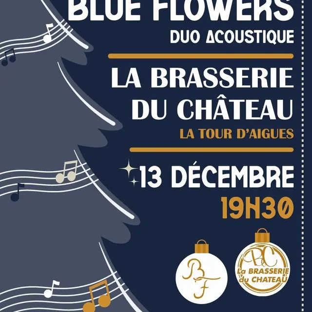 FêteBlue Flowers revient à la Brasserie du Château à La Tour d'Aigues_La Tour-d'Aigues