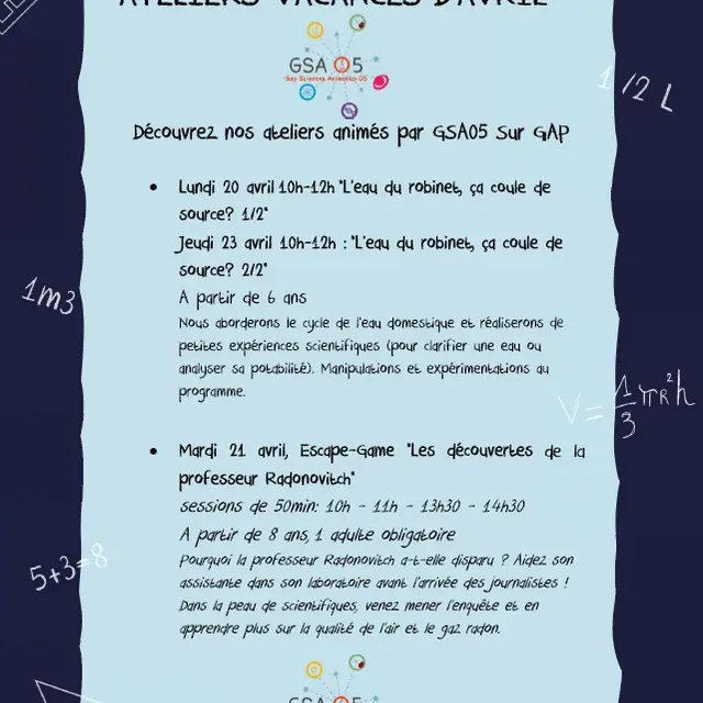 programme des activités