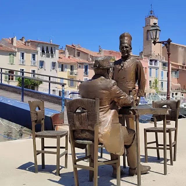 Statues de Bronze Fernandel et Bourvil_Martigues