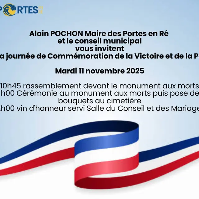 Commémoration du 11 novembre_Les Portes-en-Ré