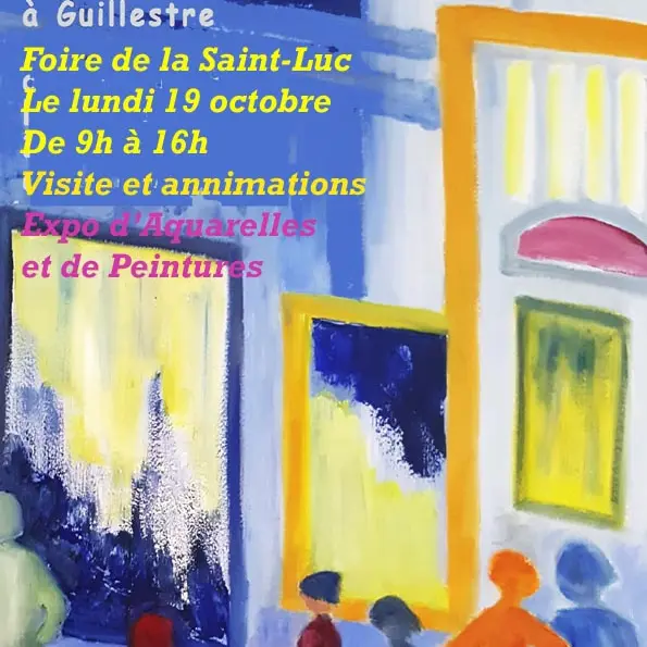 Exposition d'aquarelles de l'Atelier du portail - foire de la St Luc_Guillestre