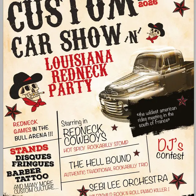le Custom Car Show & Louisiana redneck party_Arles