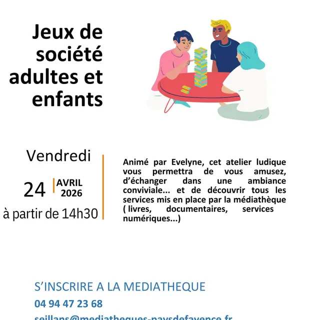 Jeux de société adultes et enfants_Seillans