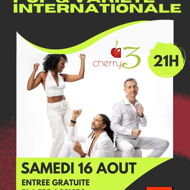 Concert : Cherry 3 - Pop et variété internationale_Saint-Julien le Montagnier
