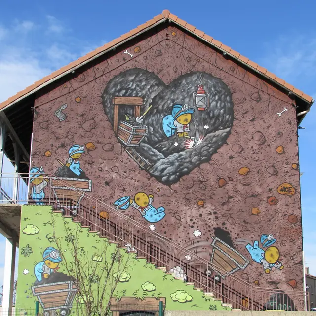 Jace, mur peint Roche-La-Molière