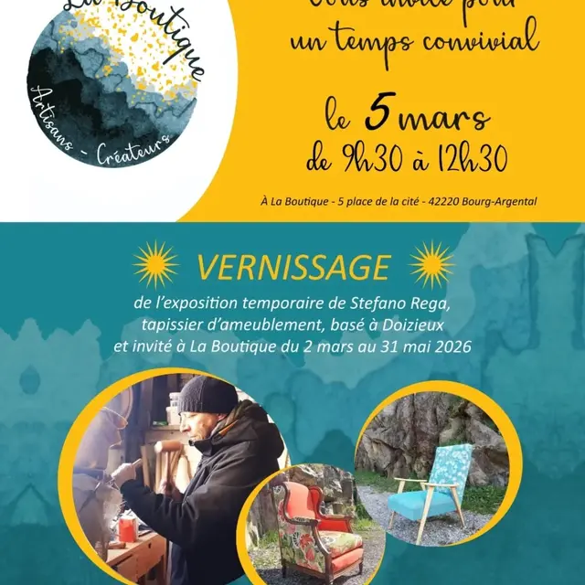 Temps convival à La Boutique - Artisans/Créateurs_Bourg-Argental