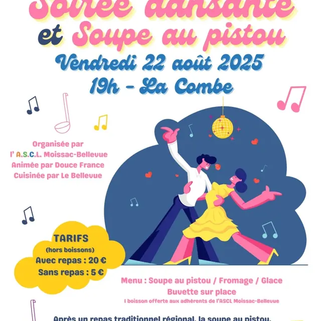 soirée dansante et soupe au pistou
