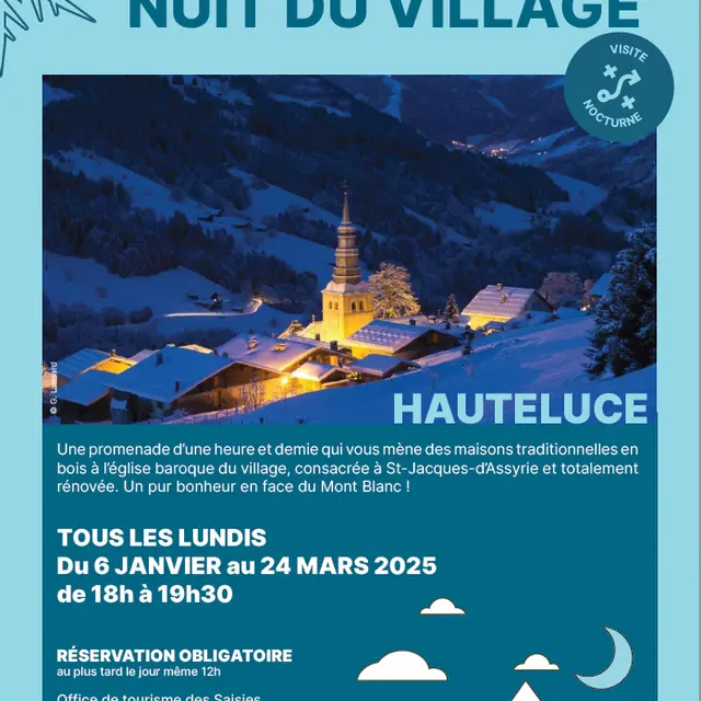 Hauteluce de nuit, visite nocturne du village_Hauteluce