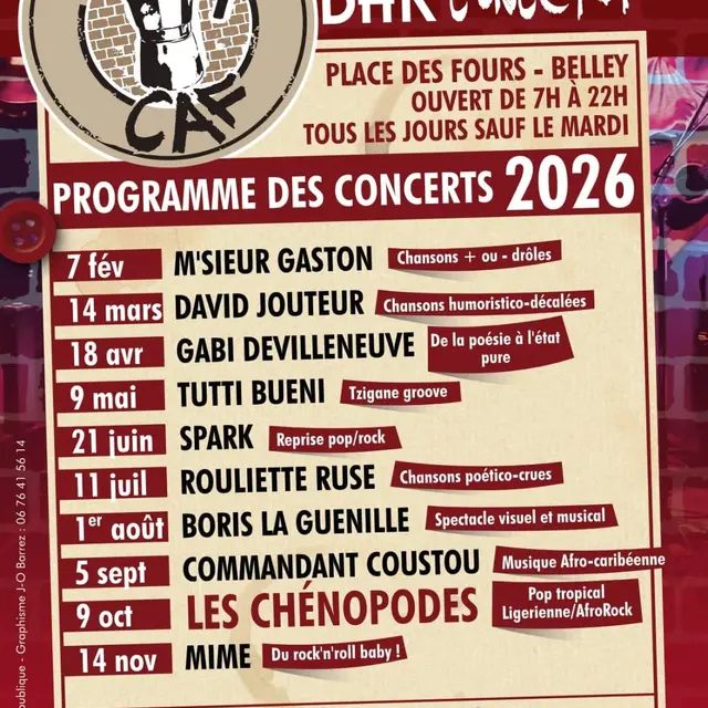 Bar concert au Grand Caf à Belley_Belley