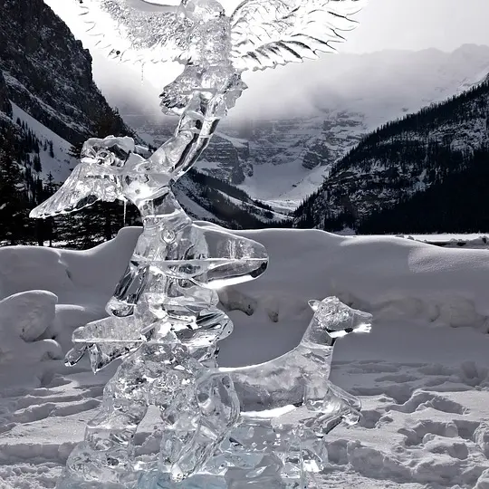 Sculpture sur glace !_Orcières