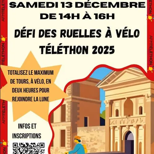 Défi des ruelles à vélo à La Tour d'Aigues pour le téléthon_La Tour-d'Aigues