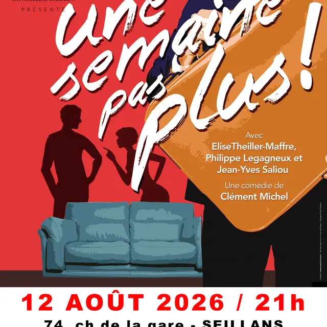 Théâtre Une semaine pas plus scène de l'Ancienne gare de Seillans_Seillans