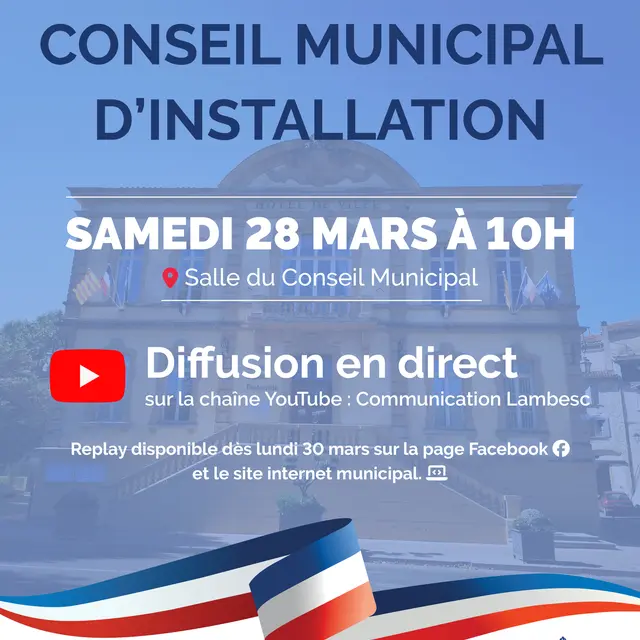 Conseil municipal d'installation_Lambesc