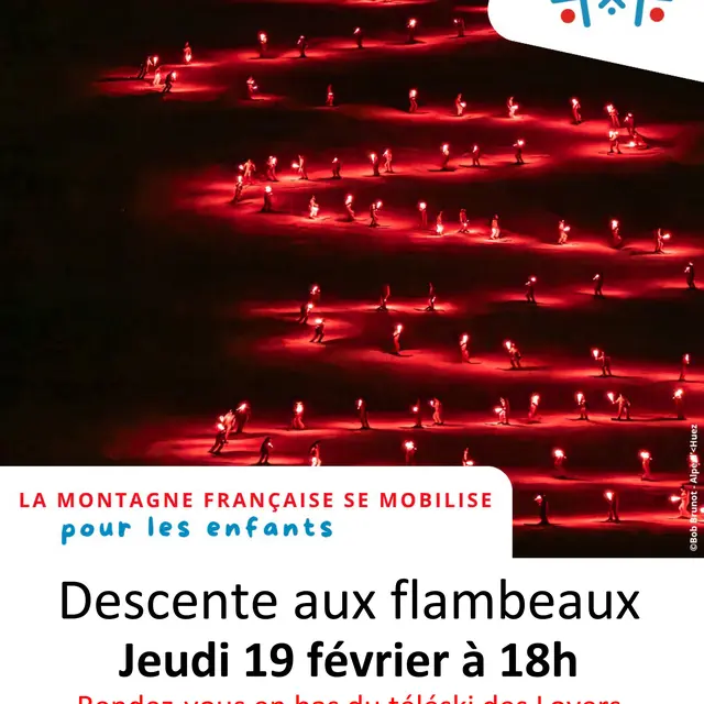 Les p'tits Flambeaux : descente aux flambeaux solidaire_Les Contamines-Montjoie